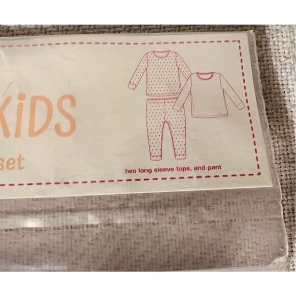NWT WonderKids 3 Piece Tight Fit PJ Set Warm & Cozy Reindeer/Red Fair Isle 3T - Picture 5 of 6